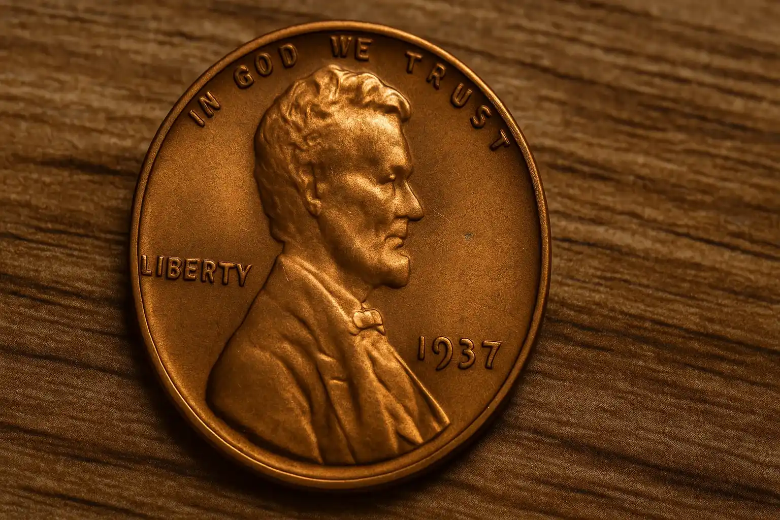 1937 penny obverse